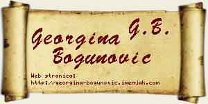 Georgina Bogunović vizit kartica